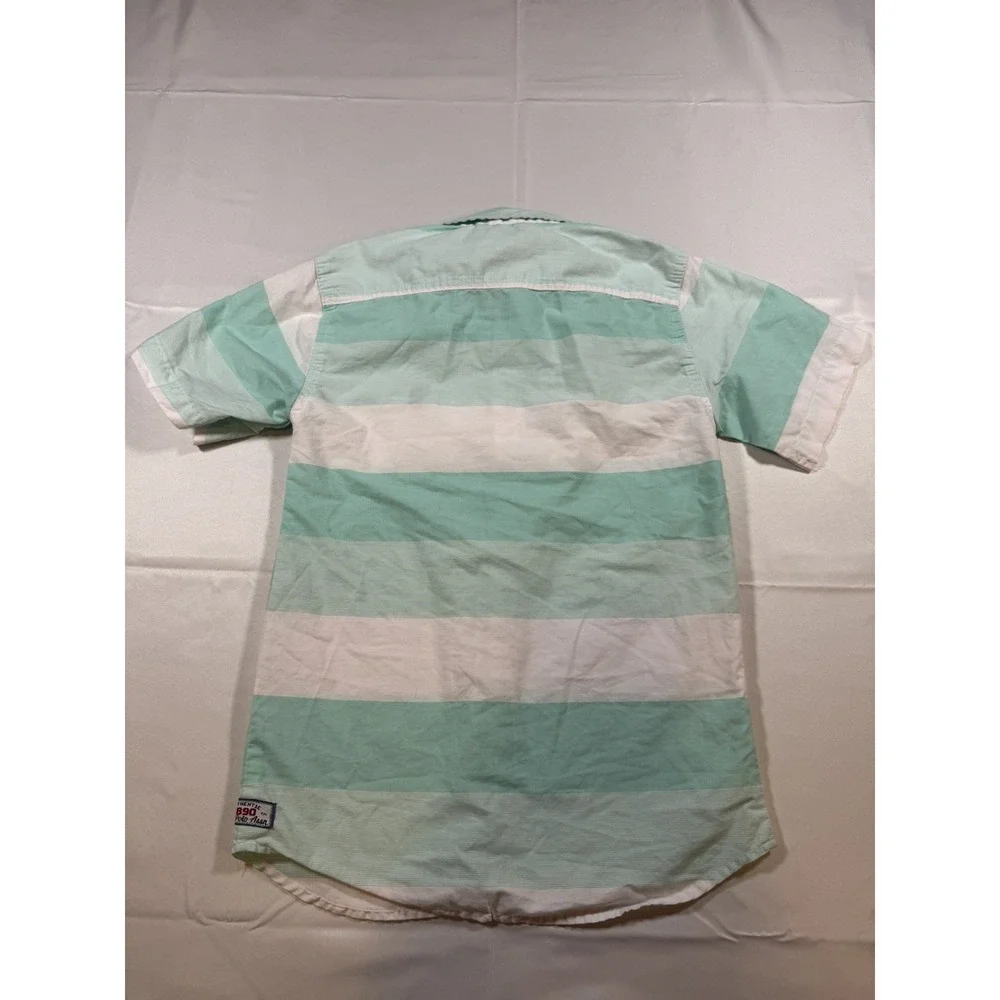 U.S. Polo Association Boy's Stripped Polo Shirt Classic Navy Small 8 Dressy